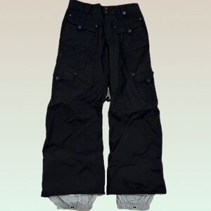Burton women's black snowboarding pants “fleur de lis stars”